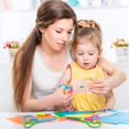 thumbnail image 5 of Tijeras para niños de 3 años, 4 piezas de tijeras de bricolaje, tijeras de entrenamiento preescolar, tijeras de seguridad para niños, tijeras para manualidades, 5 of 5