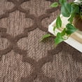 thumbnail image 4 of Nourison Easy Care 5' x 7' Brown Modern Flatweave Indoor/Outdoor Rug, 4 of 10