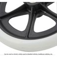 thumbnail image 3 of 8 Inch Manual Wheelchair Front Wheels Disabled Replacement Parts Elderly Health Care Vehicles Walk Chair Walker Non-Slip Rubber Wheels Tw-YuJia, 3 of 5