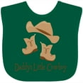 thumbnail image 3 of Inktastic Daddy's Little Cowboy Boys Baby Bib, 3 of 4