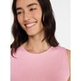 thumbnail image 4 of Time and Tru Women's Sleeveless Smocked Knit Dress, Sizes XS-XXXL, 4 of 5