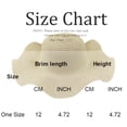 thumbnail image 3 of Womens Sun Straw Hat Wide Brim Summer Solid Color Fashion Vacation Protection Hat Foldable Packable Floppy Beach Hats, 3 of 3
