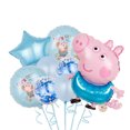 thumbnail image 1 of Juego de globos de la serie Peppa Pig con dibujos animados, página de trofeos, juguete de decoración de cumpleaños para niños de George, suministros para fiestas con globos de aluminio, 1 of 5