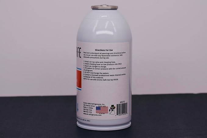 R600a Refrigerant - Case of 12 6oz Cans - Self Sealing- R600a for HVAC for Use
