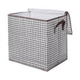 thumbnail image 5 of Storage Boxes with Lids Houndstooth Clothes Quilt Bins Container Organizers with Handle for Bedroom Closet, 5 of 7