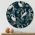 thumbnail image 2 of Designart 'Chinoiserie With Peonies and Birds VII' Traditional Circle Metal Wall Art 11x11 - Disc of 11, 2 of 5