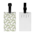 thumbnail image 2 of Luggage Tags for Suitcases, Asparagus Pattern funny Leather Bag Luggage Tags ID Label Tags Privacy Protection Travel Bag Labels, 2 of 6