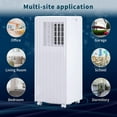 thumbnail image 6 of DSstyles 8000 BTU (300 m³/h DOE) 350 Sq Ft Portable Air Conditioner, White, 6 of 6