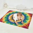 thumbnail image 2 of Rainbow Tie Dye Mandala Pattern Blanket,Comfortable Soft Flannel Throw Blanket,All Season,Warm Lightweight Blankets for Sofa Bed Couch Living Room Chair,30"x40", 2 of 4
