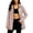Pink, variant on Women Mid Length Softshell Jacket Detachable Hood Waterproof Windproof Full Zip Snap Button Lightweight Outdoor Hiking Coat Casual Travel Outerwear with Side Pockets
