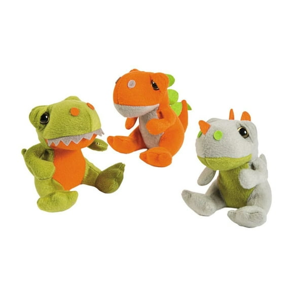 Plush Dinosaurs, Party Favors, 12 Pieces