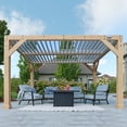 thumbnail image 3 of Yardistry 10' x 12' Meridian Louvered Pergola, 3 of 15