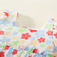 thumbnail image 4 of Robe à Manches Courtes Col Carré Imprimé Floral à Volants pour Fille, 4 of 9