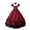 Red, variant on Fsgntruao Renaissance Dresses forWomen Square Neck Short Sleeve Dress Maxi Dress Victorian Medieval Court Dress forParty Cosplay Costume