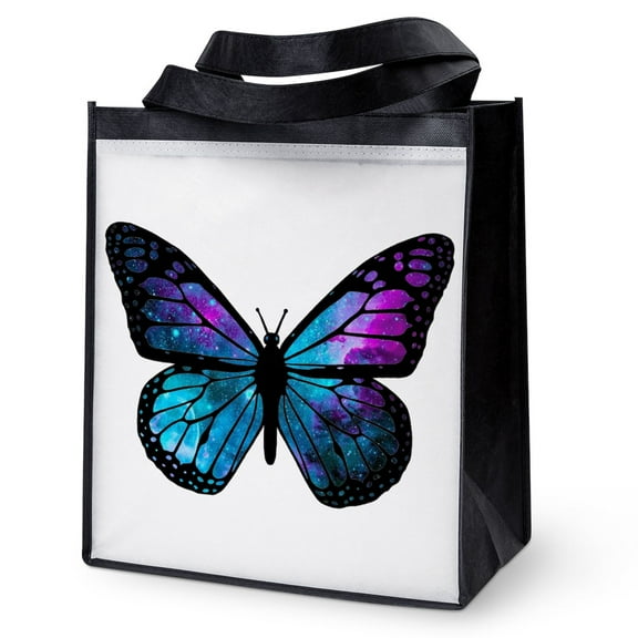 CafePress - Galactic Butterfly Reusable Grocery Tote Bag - 12"x 13", 100% Recycled, Reusable Grocery Bag