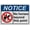 Warning Sign 2, variant on Weatherproof Horizontal ANSI Policies Regulations Sign (No horses beyond this point) 8 in" x 12 in" UV Resistant Indoor Outdoor Workplace Insdustrial Caution Danger Warning SIgn