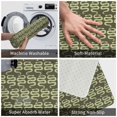 thumbnail image 3 of Pofeuu Green Snake Print Flannel Doormats Rug16"x24"Rug Washable Doormats Indoor Outdoor Rugs for Layered Front Door Mats, Porch, Kitchen, Entryway, 3 of 7