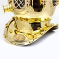 thumbnail image 4 of 6" Scuba Diving Nautical Helmet | Maritime Ship's Decorative Helmet | Nagina International (6 Inches, Polished Brass), 4 of 6