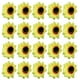 thumbnail image 1 of 20 piezas de flores de seda artificiales cabezas de girasol simulación de hogar flores decorativas, 1 of 6