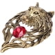 thumbnail image 2 of Broche de cabeza de león, broche retro broche de león broche tecnología innovadora, 2 of 12