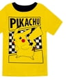 thumbnail image 2 of Conjunto de pijama Pokémon Boys de manga corta y pantalones cortos de 4 piezas, 100% algodón, 2 of 5