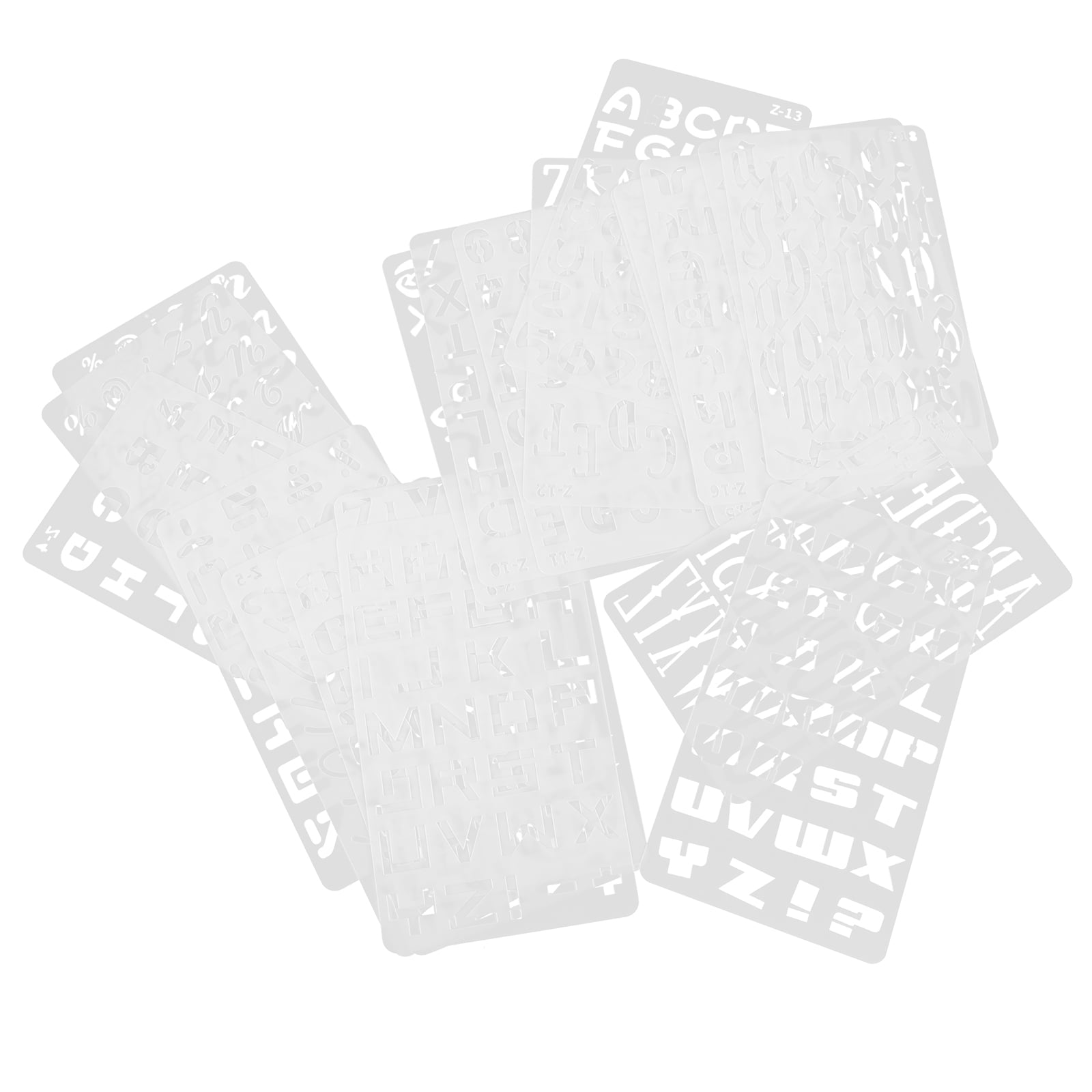 Curb Painting Stencils For Pros | 4 Inch Reusable Interlocking Semi Rigid Plastic | 29804D