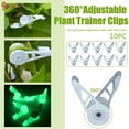 thumbnail image 5 of Spencer 20 Pieces Plant Stem Trainer Clips, 360 Degree Adjustable Low Stress Training Plant Branches Bender (White), 5 of 8