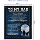 thumbnail image 4 of LHSHID Dad Gifts Blanket Dad Gifts from Daughter Best Dad Ever Gifts Dad Gift Ideas Funny Dad Birthday Gifts Gifts for Daddy Gifts for Dad Who Wants Nothing Father Gifts Blankets 60"x80", 4 of 8