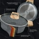 thumbnail image 3 of Cookify Olla Cacerola de Aluminio con Revestimiento Antiadherente 100% Libre de PFOA (Mármol Gris, 28 cm), 3 of 5