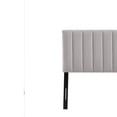 thumbnail image 3 of Light Grey Modern Channel-Tufted Headboard, Queen, 3 of 8