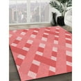 thumbnail image 3 of Ahgly Company Machine Washable Indoor Rectangle Transitional Light Coral Pink Area Rugs, 4' x 6', 3 of 7