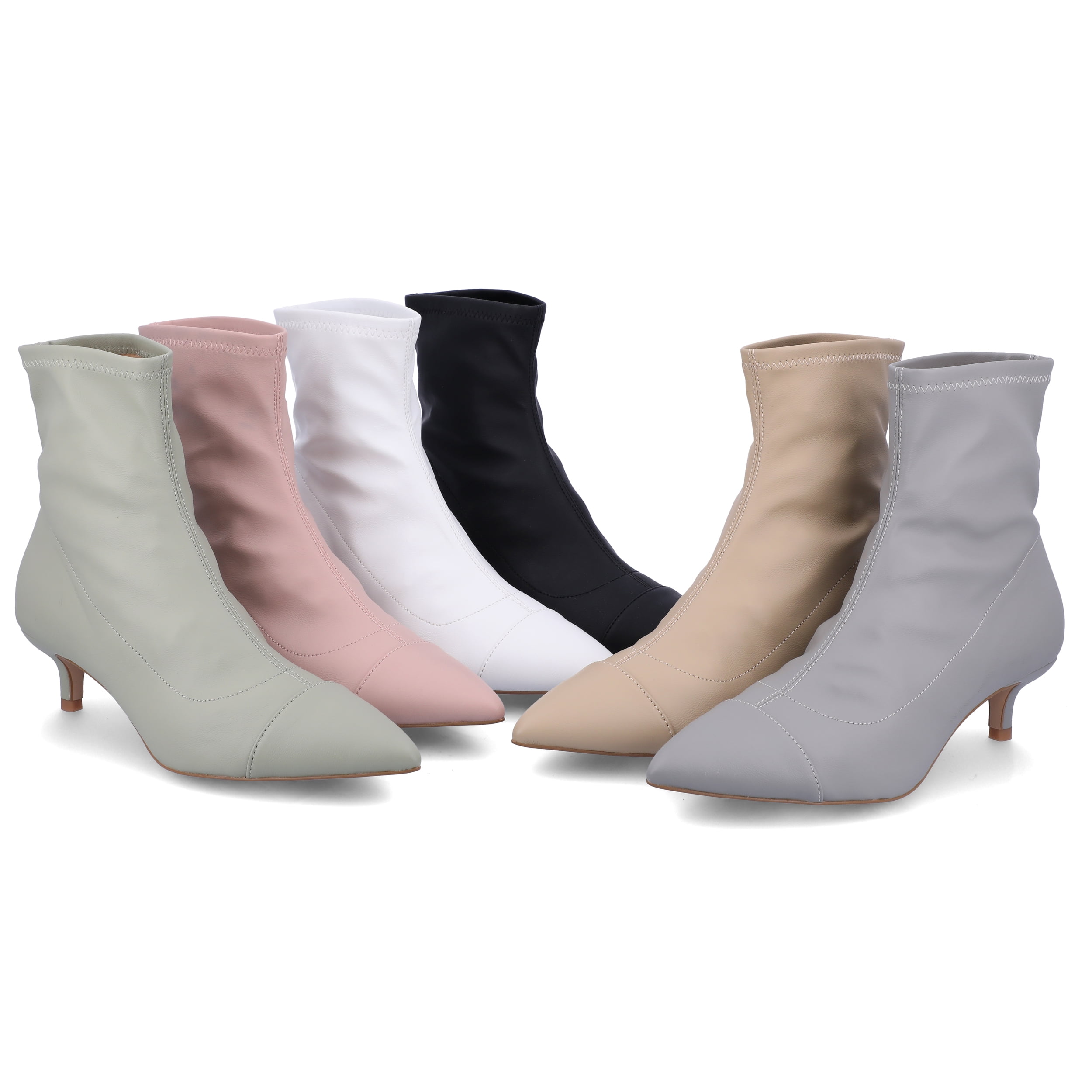 Journee Collection Womens Jadde Tru Comfort Foam Pull On Kitten Heel Bootie