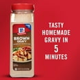 thumbnail image 3 of McCormick No Artificial Flavors Brown Gravy Seasoning Mix Bottle, 21.0 oz Bottle, 3 of 28