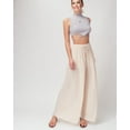 thumbnail image 6 of URBAN DAIZY Women's Wide Leg Pants Woven Pleated with Lining Palazzo High Waisted Elastic Waist Casual Lounge Trousers A64_1028 Khaki L, 6 of 7