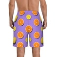thumbnail image 3 of Naloa Yellow Lemon And Orange Men's Beach Shorts, Surfing shorts, Swim trunks, Quick Dry Swim Trunks for Surfing Beach Fun - XX-Large, 3 of 9