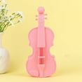 thumbnail image 1 of Guitar Silicone Pencil Case Silicone Cosmetic Bag Pencil Bag Multifunctional Pencil Case Aesthetic Zipper Storage Bag Violin Pencil Case Guitar Creative Pencil Box Pink, 1 of 5