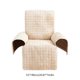 thumbnail image 3 of Funda de Terciopelo para Sillón Reclinable | Protector de Sofá Reclinable de Felpa Antideslizante con Correas Elásticas | Beige, Gris y Café | Funda para Muebles Resistente a Derrames, Manchas y Desg, 3 of 6