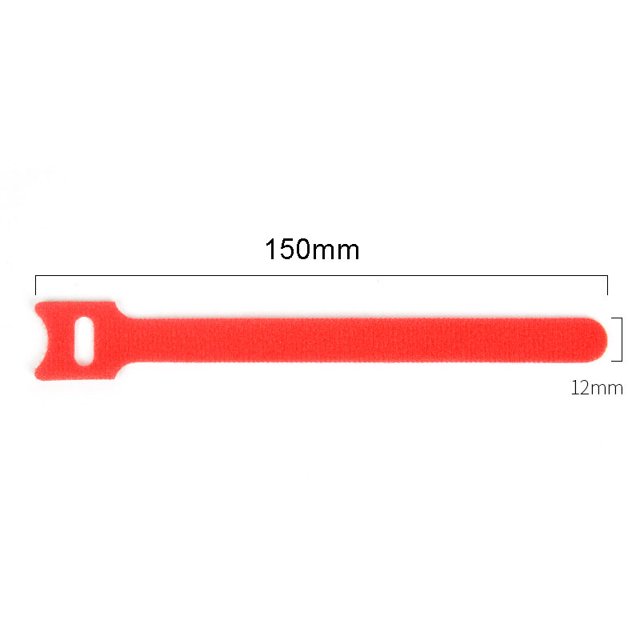 20Pcs 15/20CM Cable Ties Reusable Hook And Loop Cord Organizer Wire Ties Microfiber Cloth Cable Management Straps Organizer 150mm Red 20PCS Width 12mm