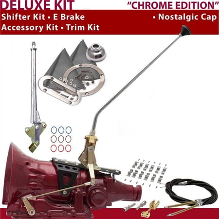 American Shifter PG Shifter Kit Chrome 23 in. E Brake Cable Clamp Trim Kit for DD67B