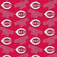 MLB Cincinnati Reds 58 100% Cotton Sports Logo Craft Fabric By the Yard Multi-color