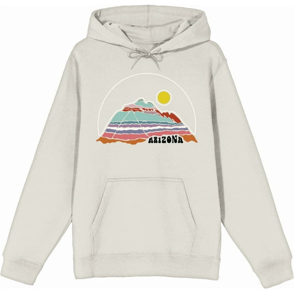 Elevation 7573 Arizona Sand Adult Long Sleeve Hoodie-Small