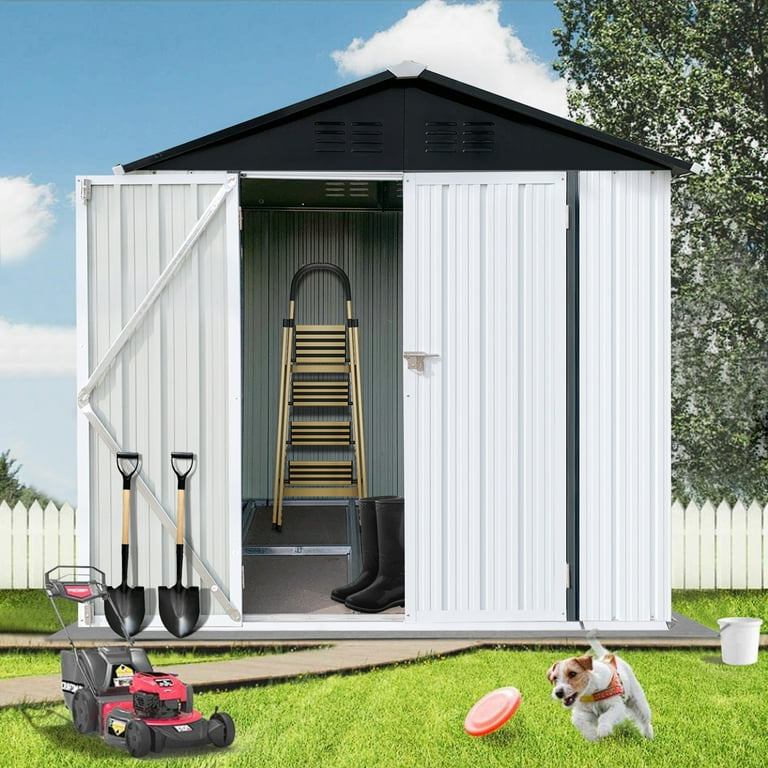 Bayfeve 6-ft X 8-ft Garden Shed Galvanized Steel Storage, 57% OFF