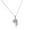 White, variant on 925 Sterling Silver 3D Enamel Two Dolphins Couple Charm Pendant Necklace, 18"