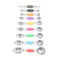 thumbnail image 1 of Binwennn Measuring Spoons Set 6pcs Stainless Steel Measuring Spoons Set Double Measuring Spoons Small Teaspoons Tablespoon With Leveler Kitchen Baking Accessories For Baking Weight Measurement Scale, 1 of 7