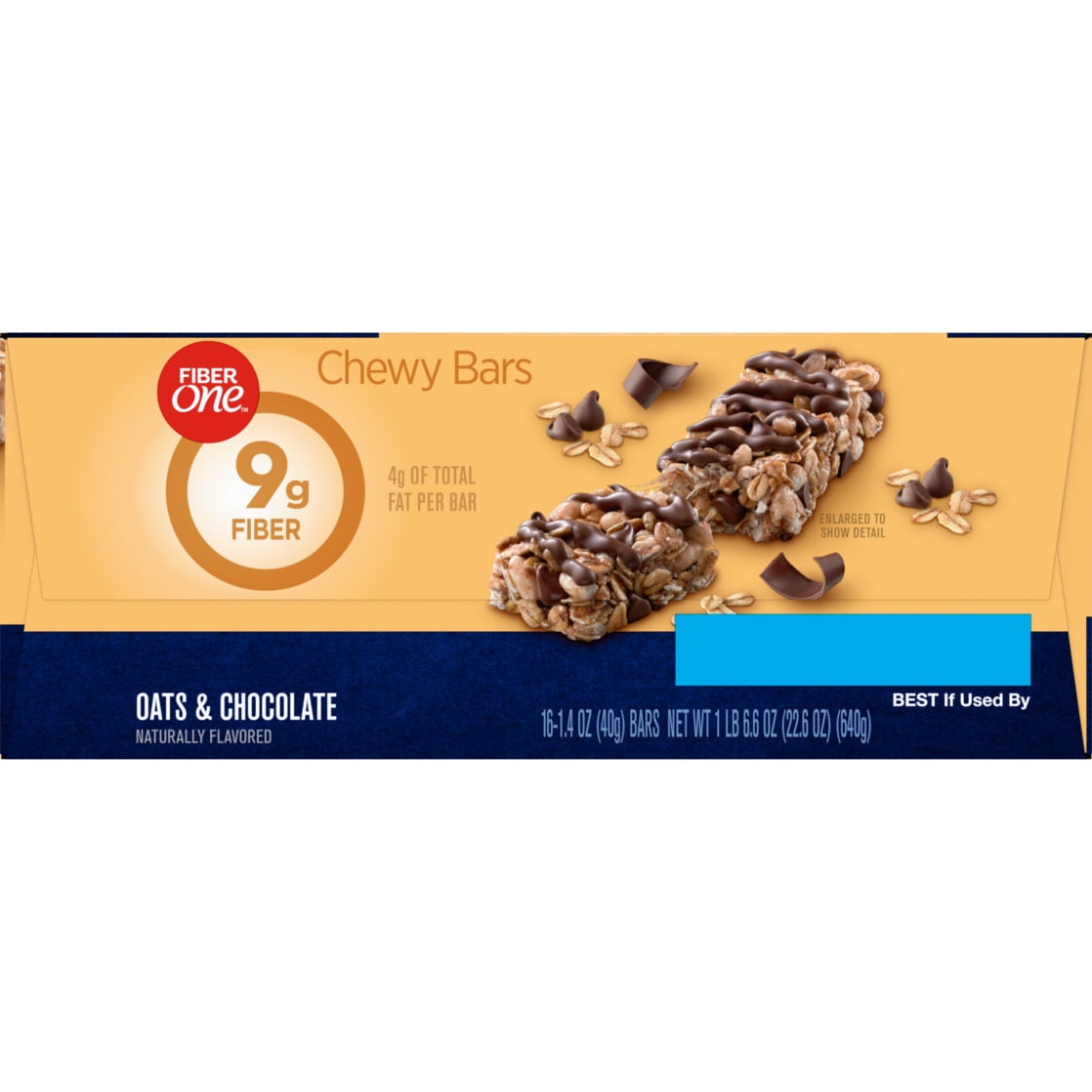 Fiber One Oats & Chocolate Chewy Bars, 16 Count