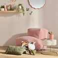 thumbnail image 2 of Bouclair White Boucle Floral Stool, 2 of 6