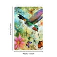 thumbnail image 2 of ZFLMY Hummingbird Butterflies Garden Bath Mat Eco-Friendly Quick Dry 24x16in, 2 of 5