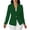 Green, variant on Womens Blazer Jacket Crew Neck Soft Long Sleeve Slim Lightweight Casual Office Short Suit Coat