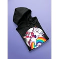thumbnail image 3 of Santa Riding A Unicorn Hoodie Men -Smartprints Designs, Male Large, 3 of 4