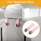 thumbnail image 2 of Gancho para Reposacabezas de Asiento de Automóvil Universal 2 Pcs Rosa, 2 of 7